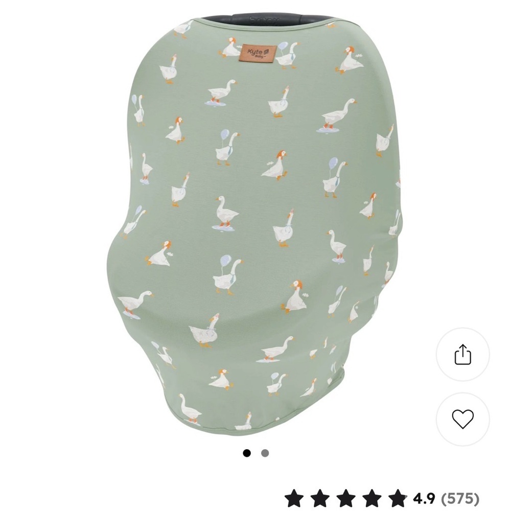Kyte Baby Silly Goose Print Car Seat/ Nursing Cover